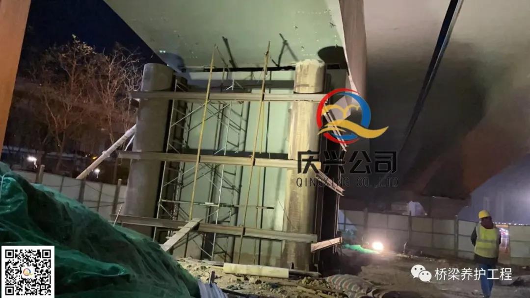 慶興公司承擔西安某大橋頂推糾偏施工進入關鍵環節